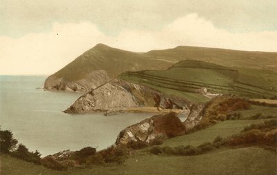 Combe Martin, Bucht und Hangman Hill von English Photographer